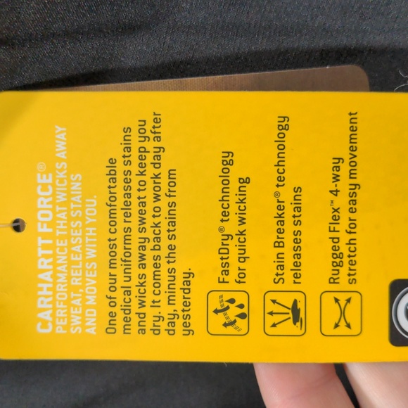 Carhartt Women's Knit Waist Straight Leg Cargo Scrub Pant Size 3XL Black - Picture 8 of 11